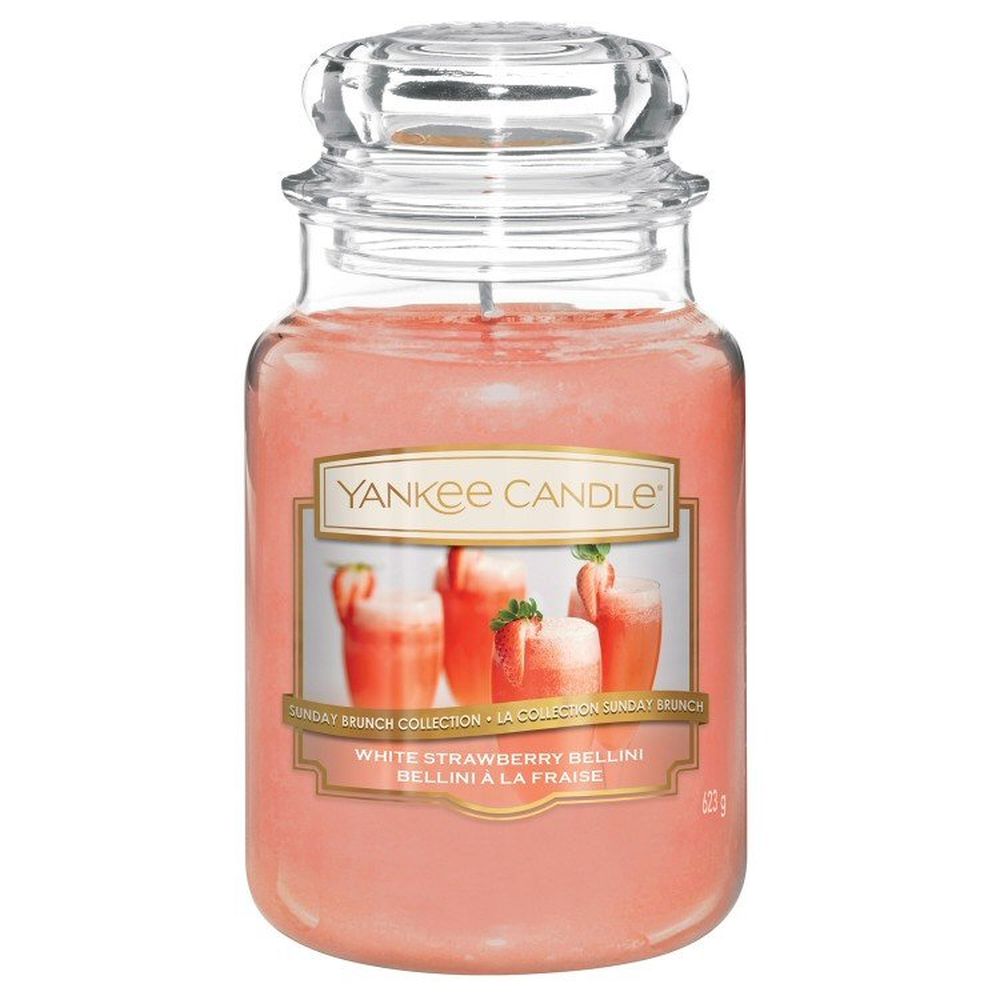 Yankee Candle – White Strawberry Bellini – Large Jar – Gisa Diffusers